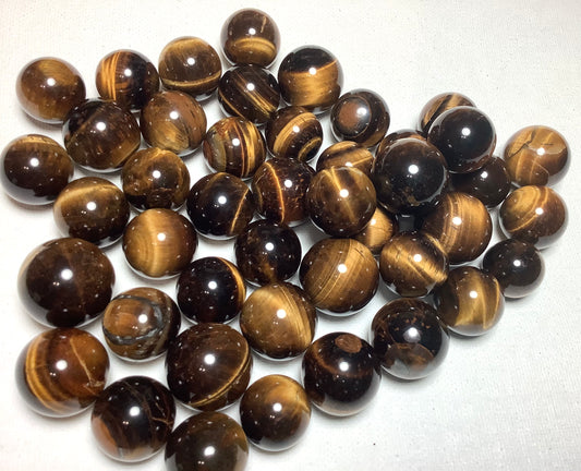 2023 Natural Tiger Eye Sphere 20-25mm Wholesale Price