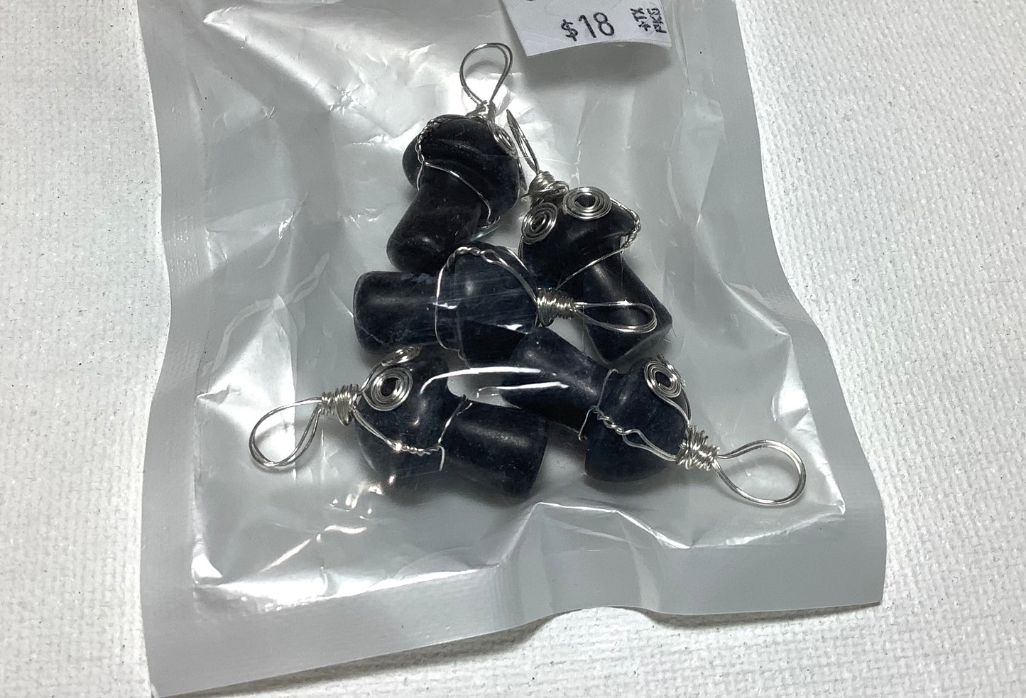 2023 Wire Wrapping Mini Mushroom Pendant Mix Stone 2cm