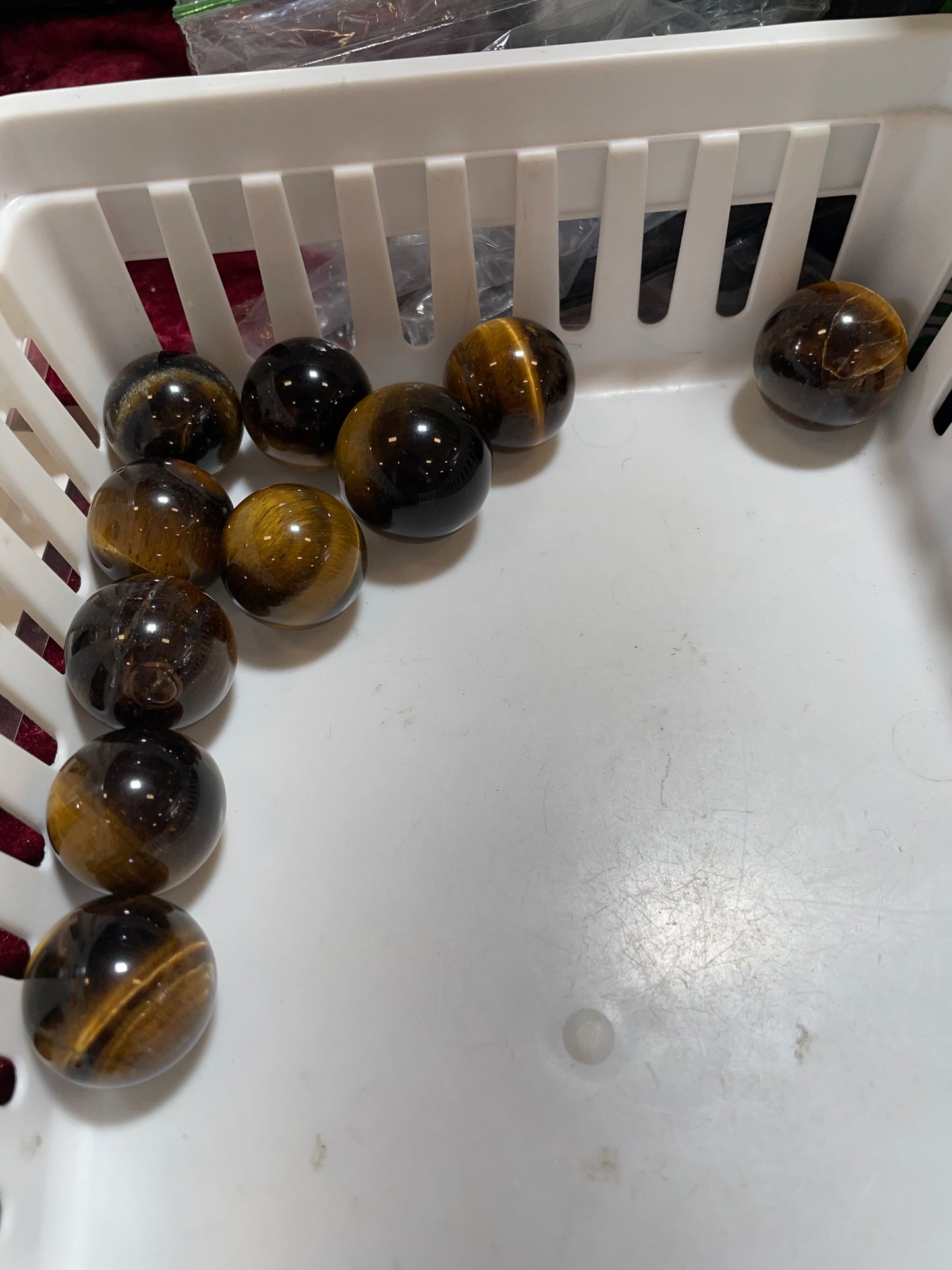 2023 Natural Tiger Eye Sphere 20-25mm Wholesale Price