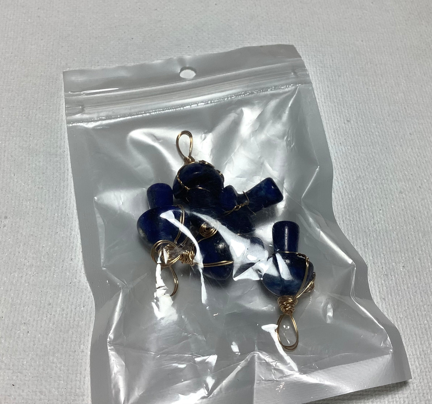 2023 Wire Wrapping Mini Mushroom Pendant Mix Stone 2cm