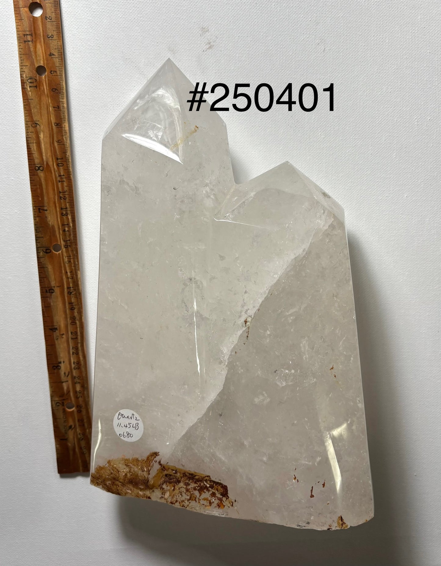 2025 04-24 Natural Double Tower Quartz 11.45LB #250401