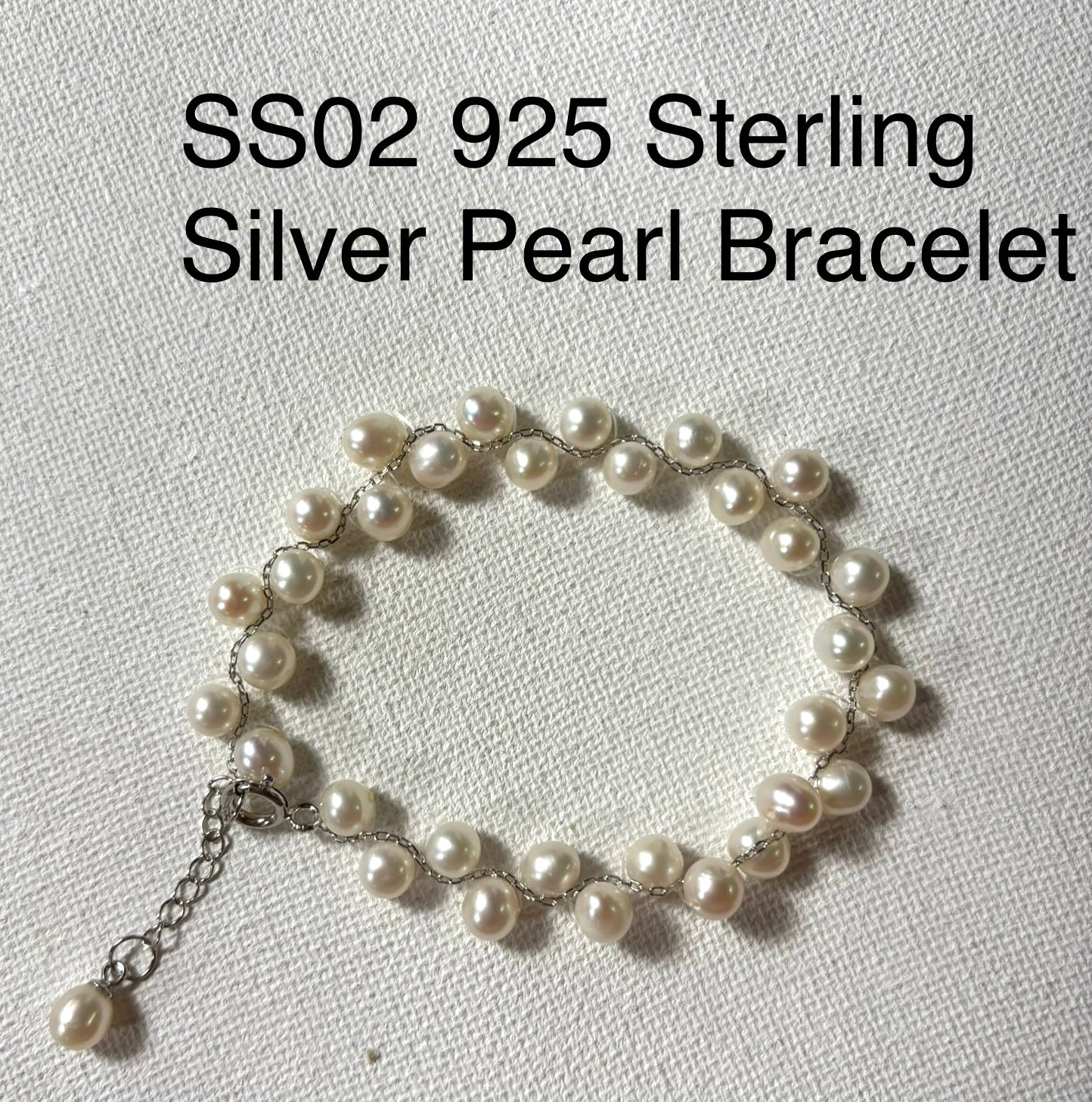 2025 925 Sterling Silver Pearl Bracelets