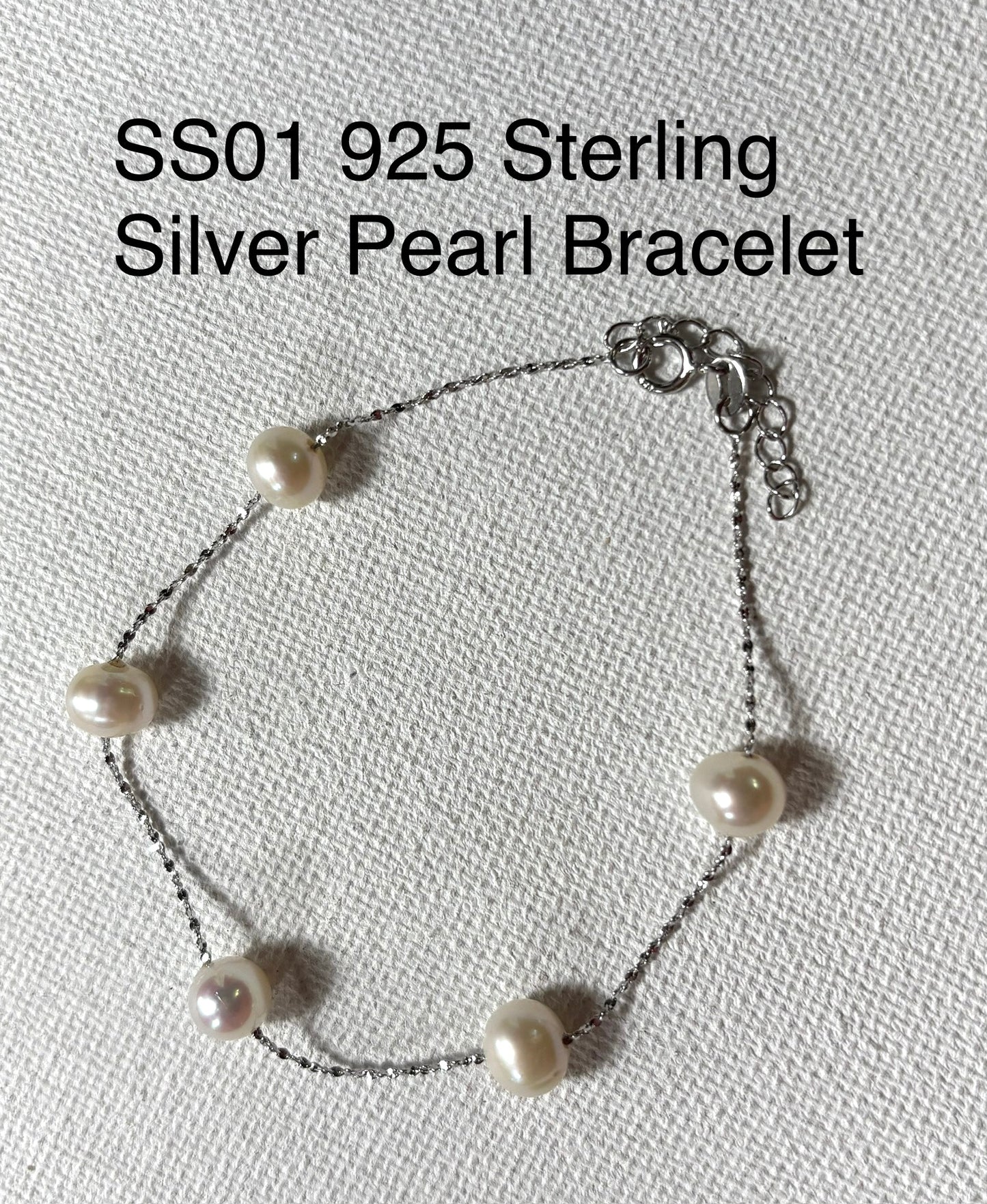 2025 925 Sterling Silver Pearl Bracelets