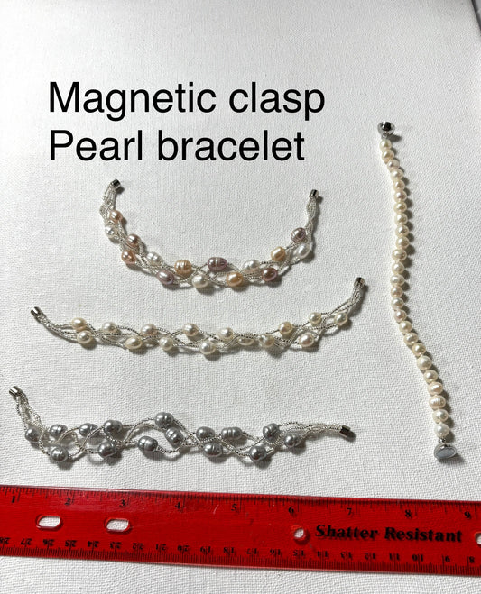 2025 Magnetic Clasps Pearl Bracelets