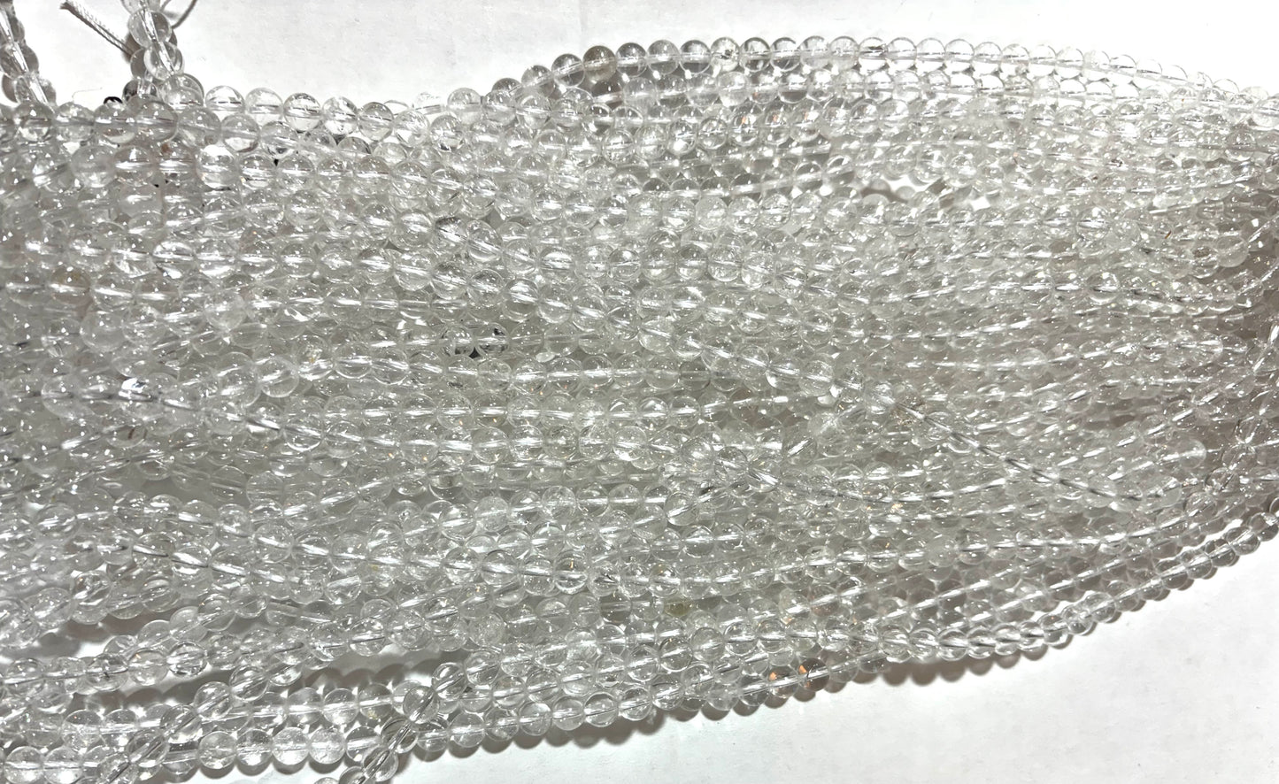 2024 Natura Clear Quartz loose beads wholesale price