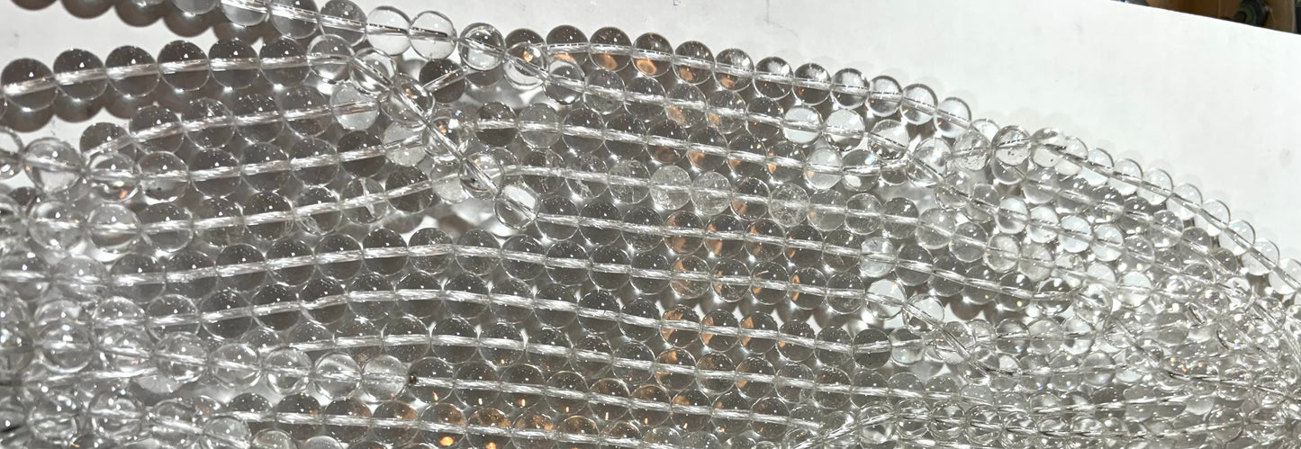 2024 Natura Clear Quartz loose beads wholesale price