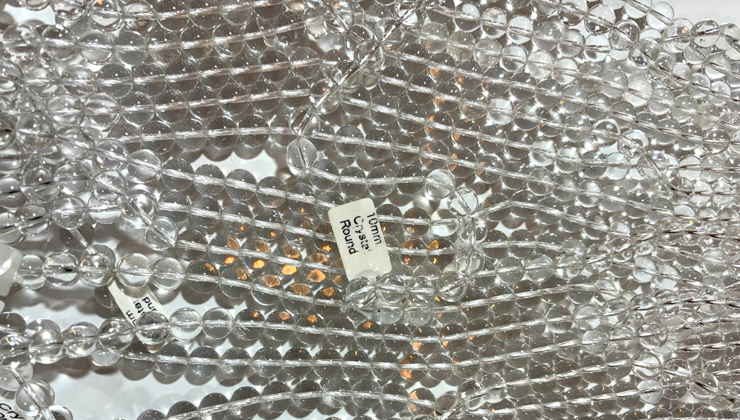 2024 Natura Clear Quartz loose beads wholesale price