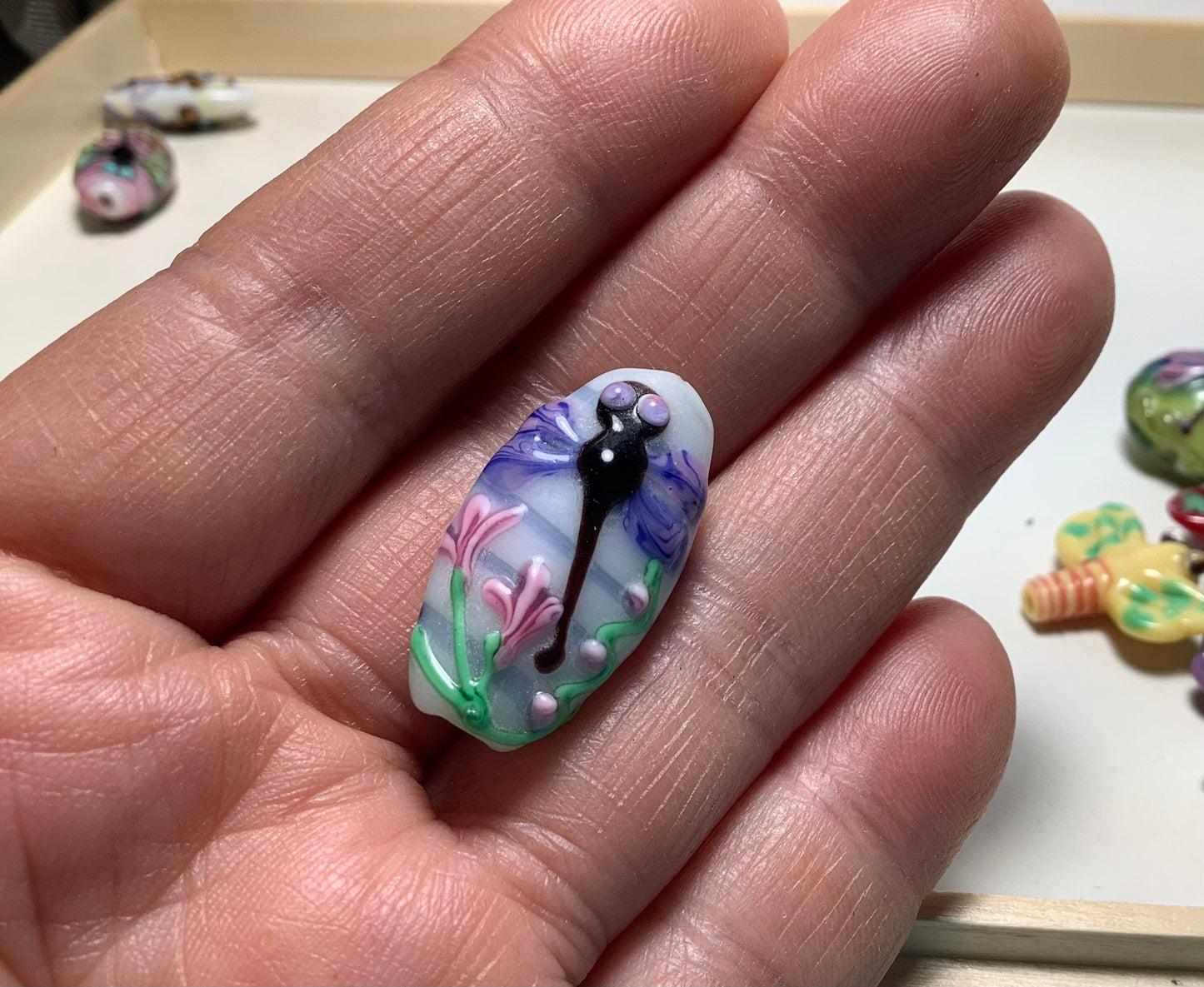Lampwork Glass Beads Animals #006 Dragonfly