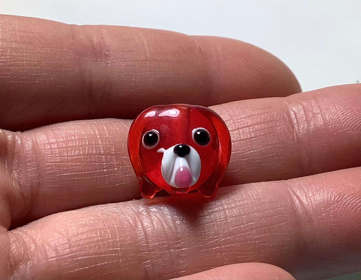Lampwork Glass Beads Animals #007 Dog