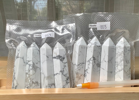 2023 Natural Howlite Points Tower wholesale price