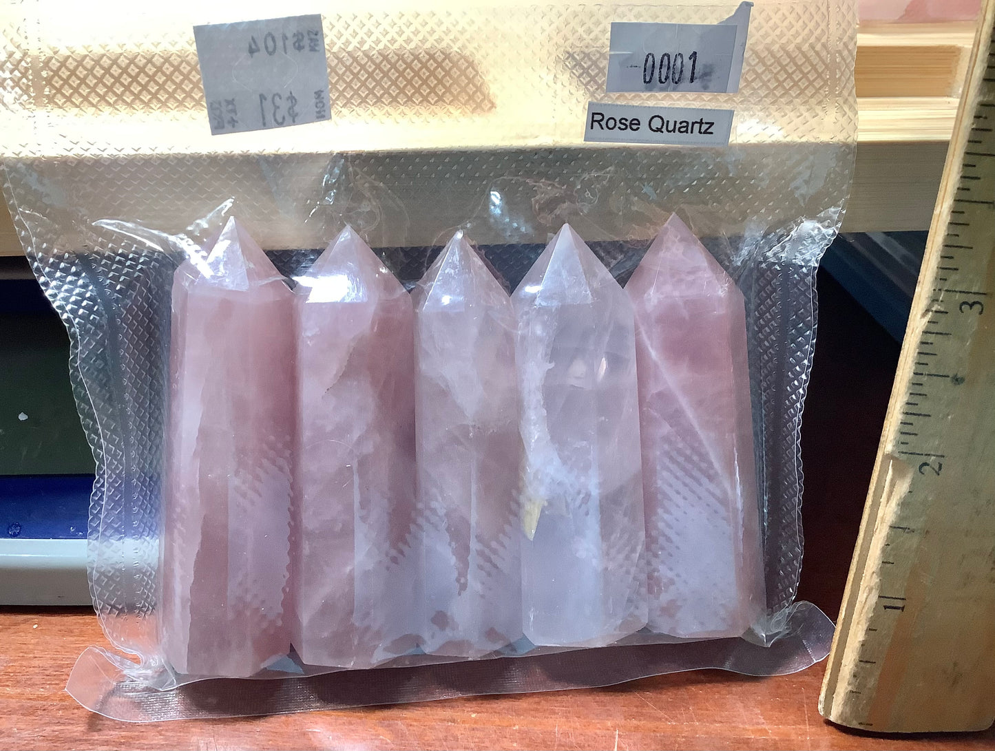 2023 Natural Rose Quartz small Tower Polished Healing