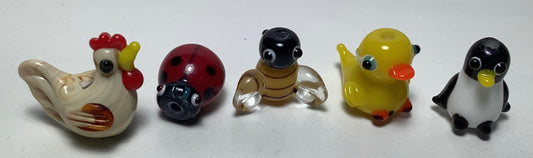Lampwork Glass Beads Animals #012
