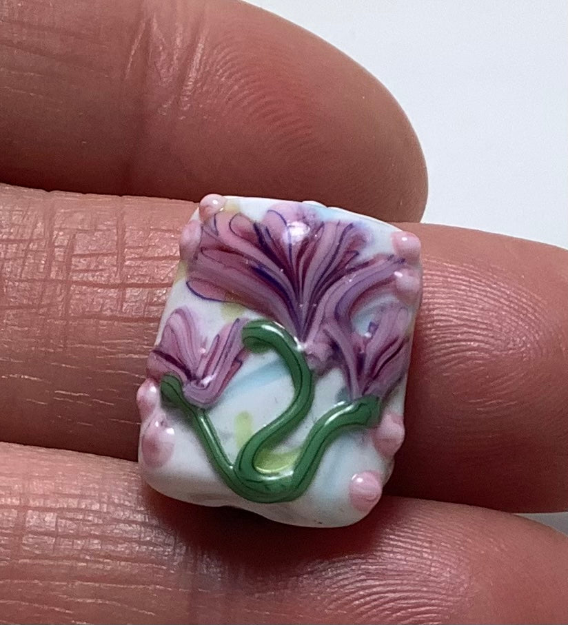 Lampwork Glass Beads Beautiful Flowers #002