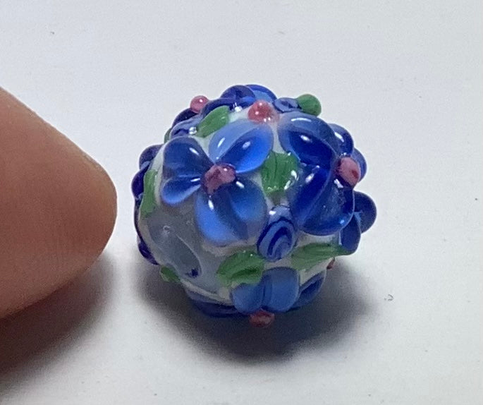 Lampwork Glass Beads Beautiful Flowers #001