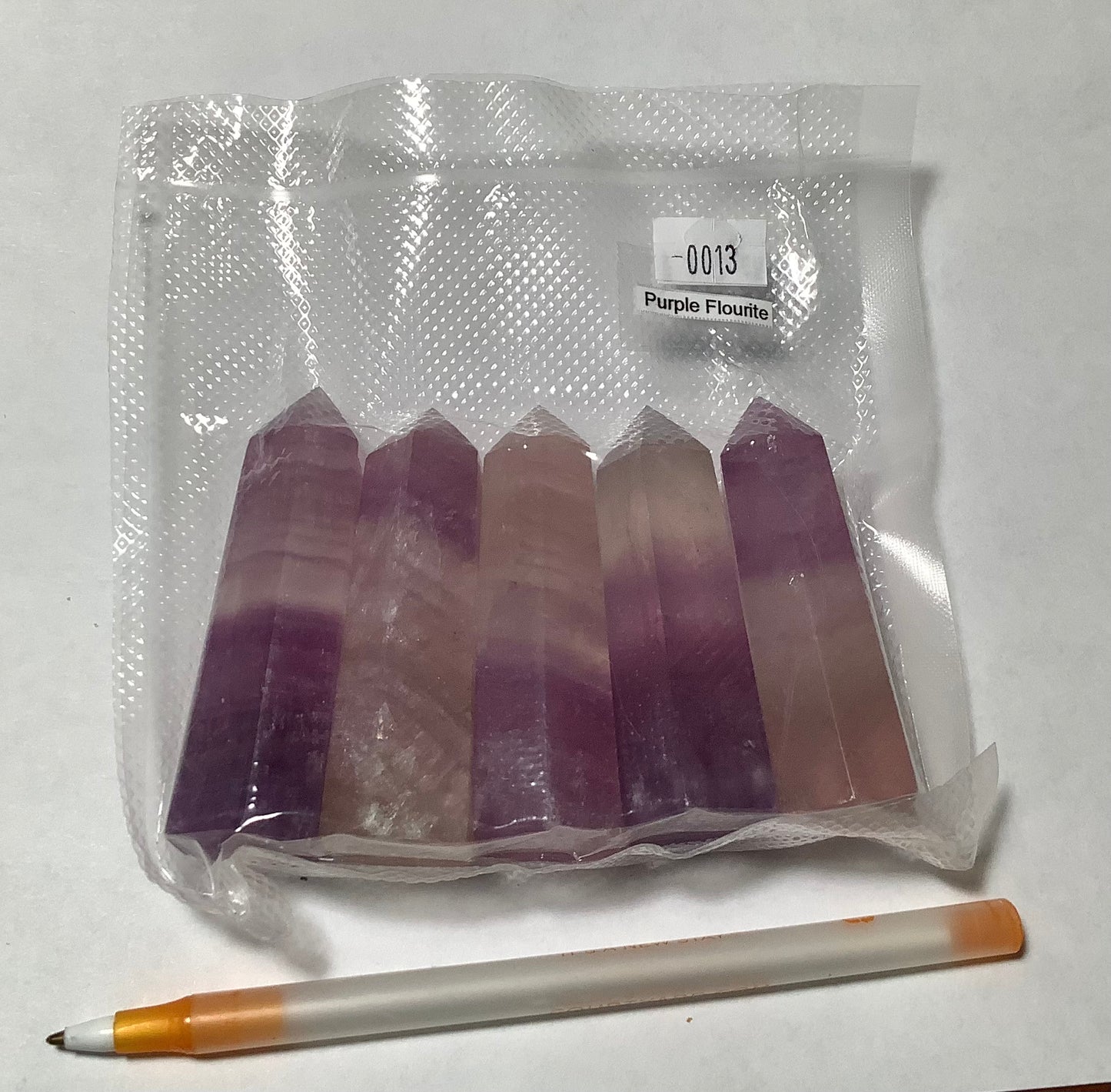 2023 Natural Flourite Crystal Points Tower Obelisk Healing wholesale price
