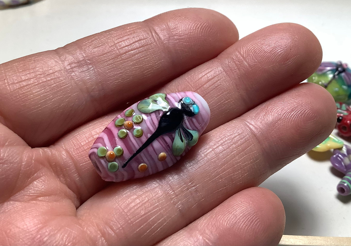 Lampwork Glass Beads Animals #006 Dragonfly