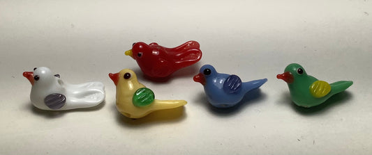 Lampwork Glass Beads Animals #008 Birds