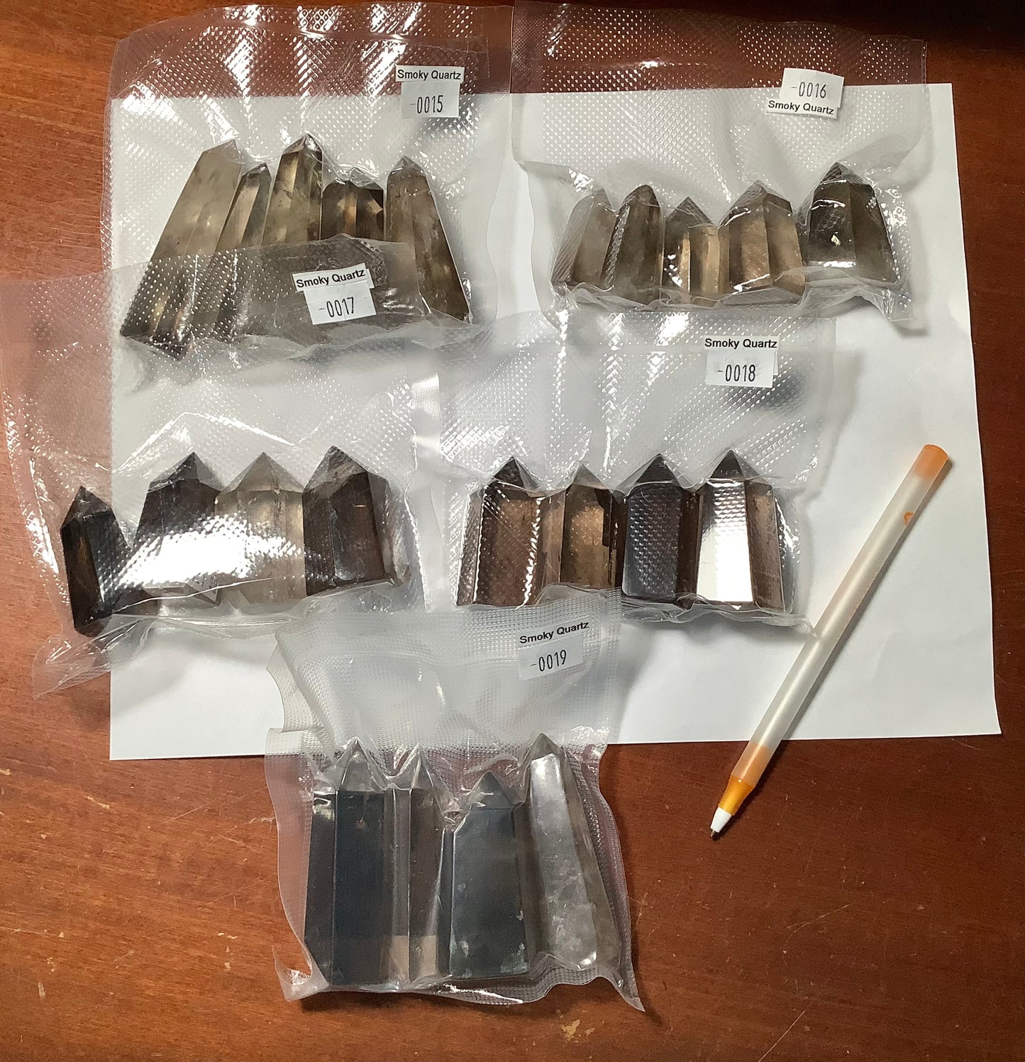 2023 Natural Smoky Quartz Points Tower Obelisk Healing wholesale price