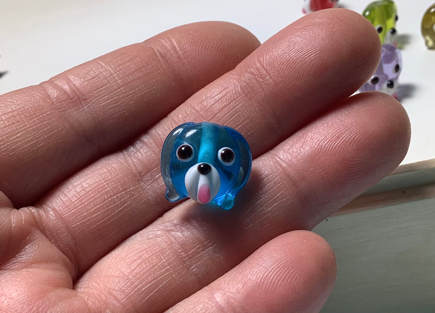 Lampwork Glass Beads Animals #007 Dog