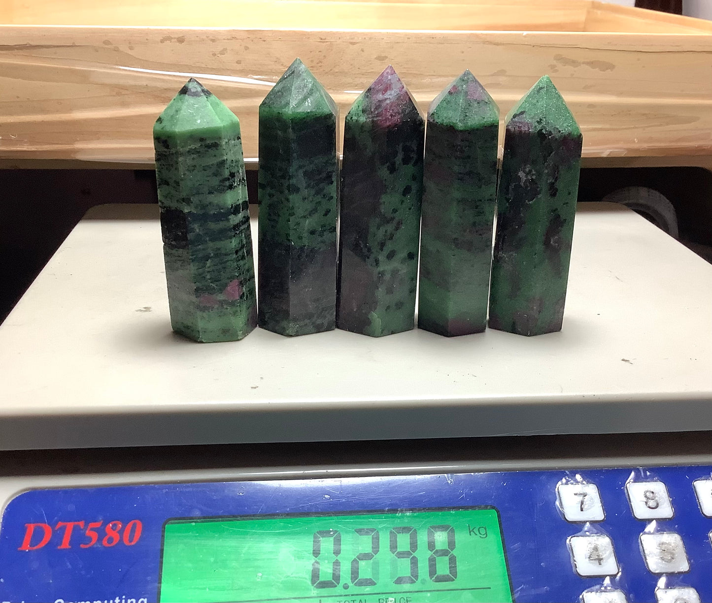Natural Ruby Zoisite Crystal Points Tower Obelisk Healing wholesale price