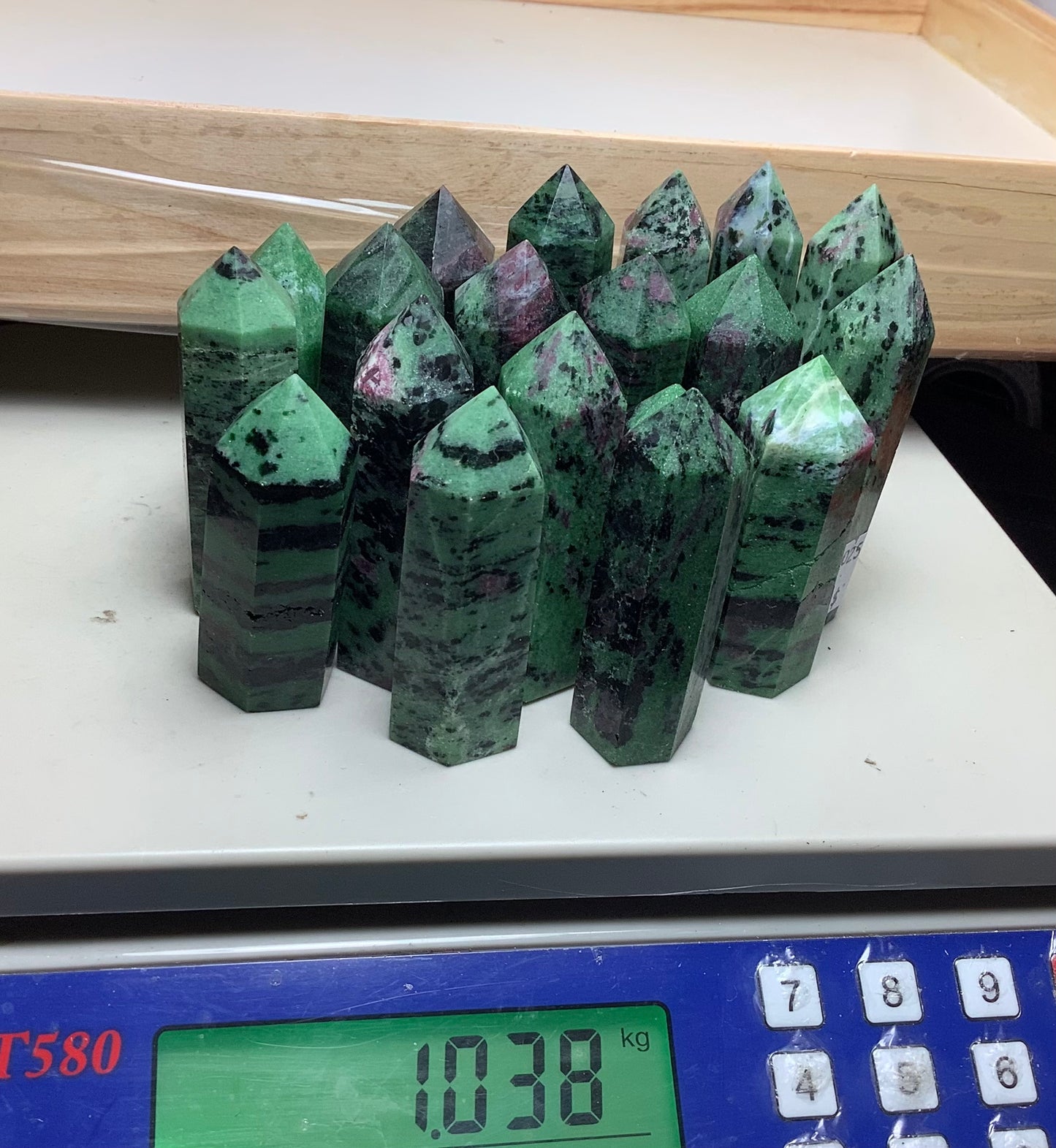 Natural Ruby Zoisite Crystal Points Tower Obelisk Healing wholesale price