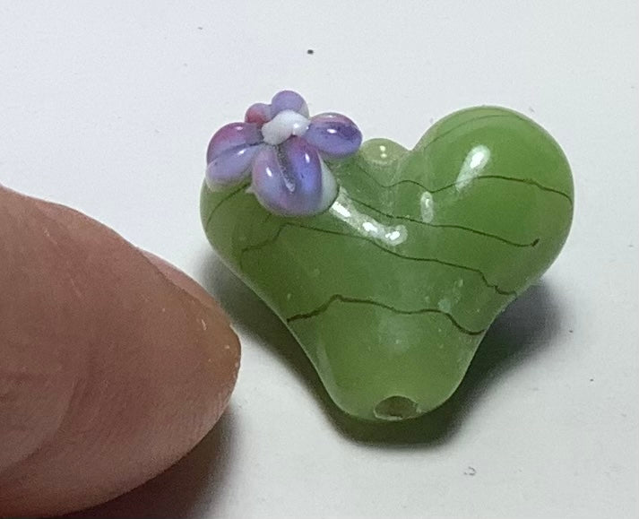 Lampwork Glass Beads Hearts