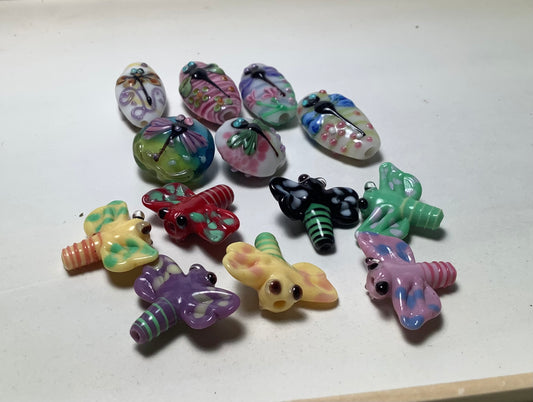 Lampwork Glass Beads Animals #006 Dragonfly