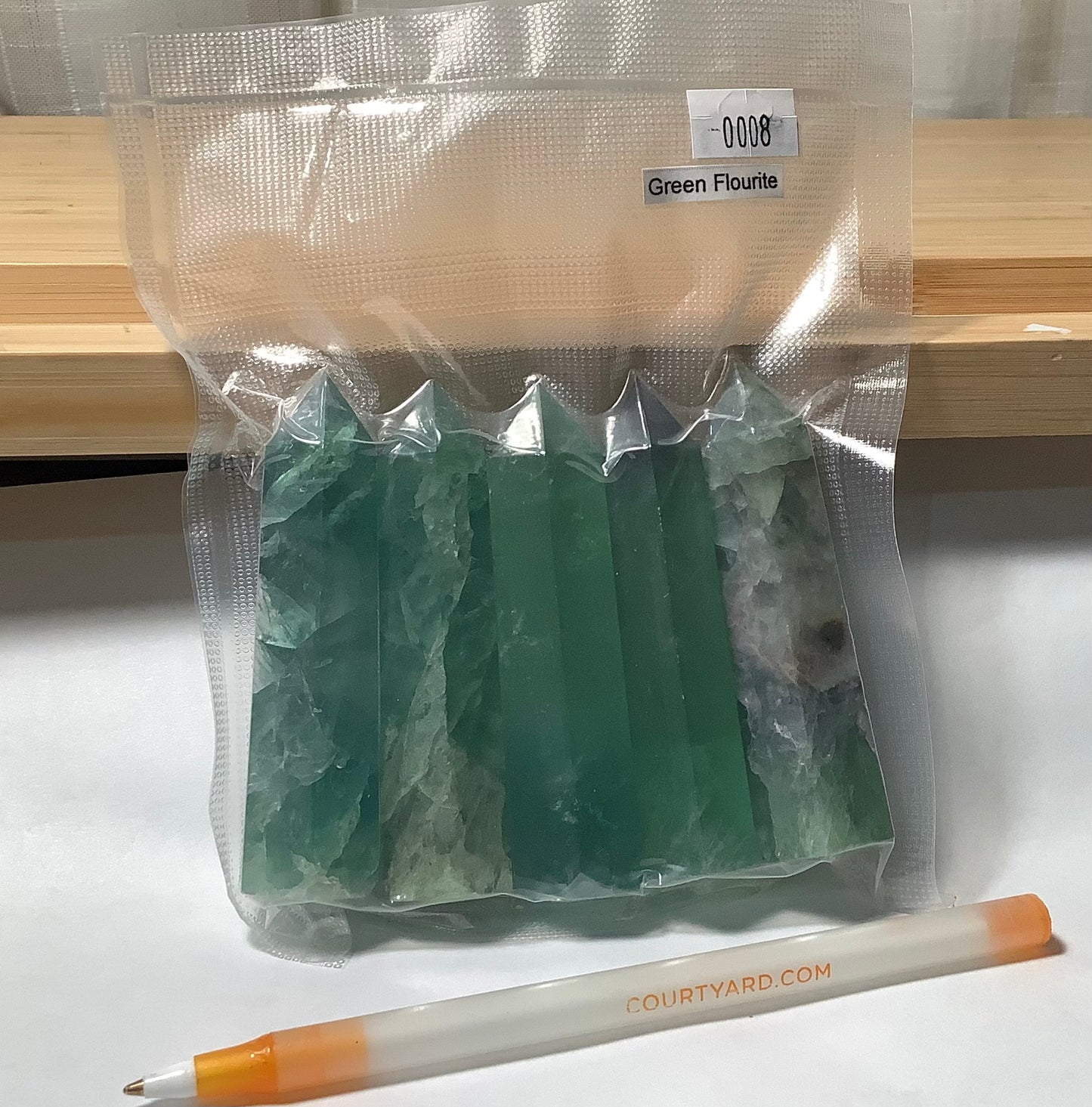 2023 Natural Flourite Crystal Points Tower Obelisk Healing wholesale price