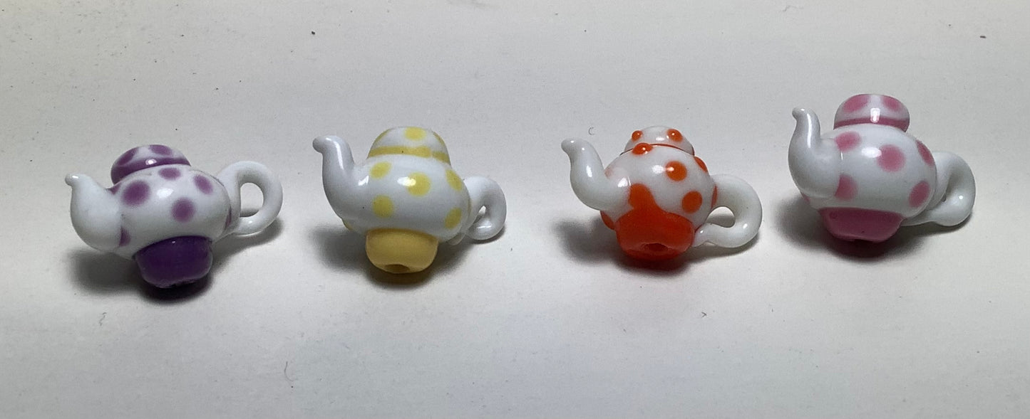 Lampwork Glass Beads Teapot