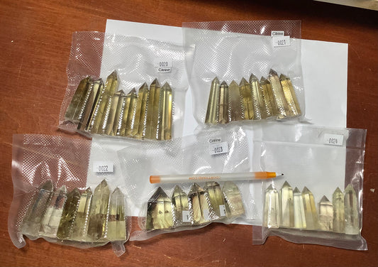 2023 Natural Citrine Crystal Points Tower Obelisk Healing wholesale price