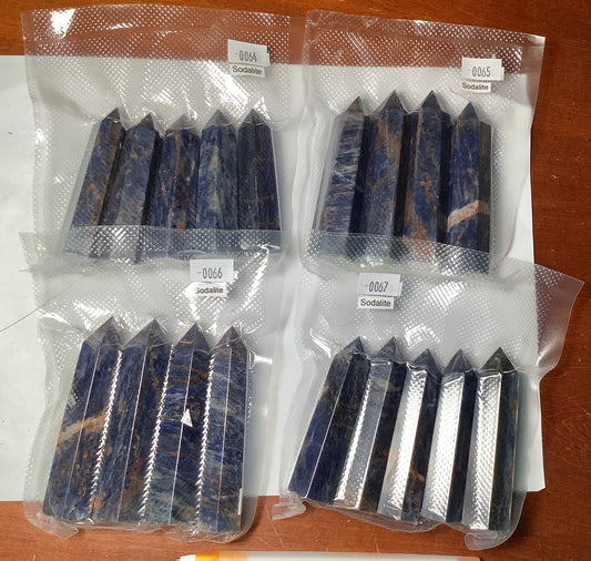 2023 Natural Sodalite Points Tower wholesale price