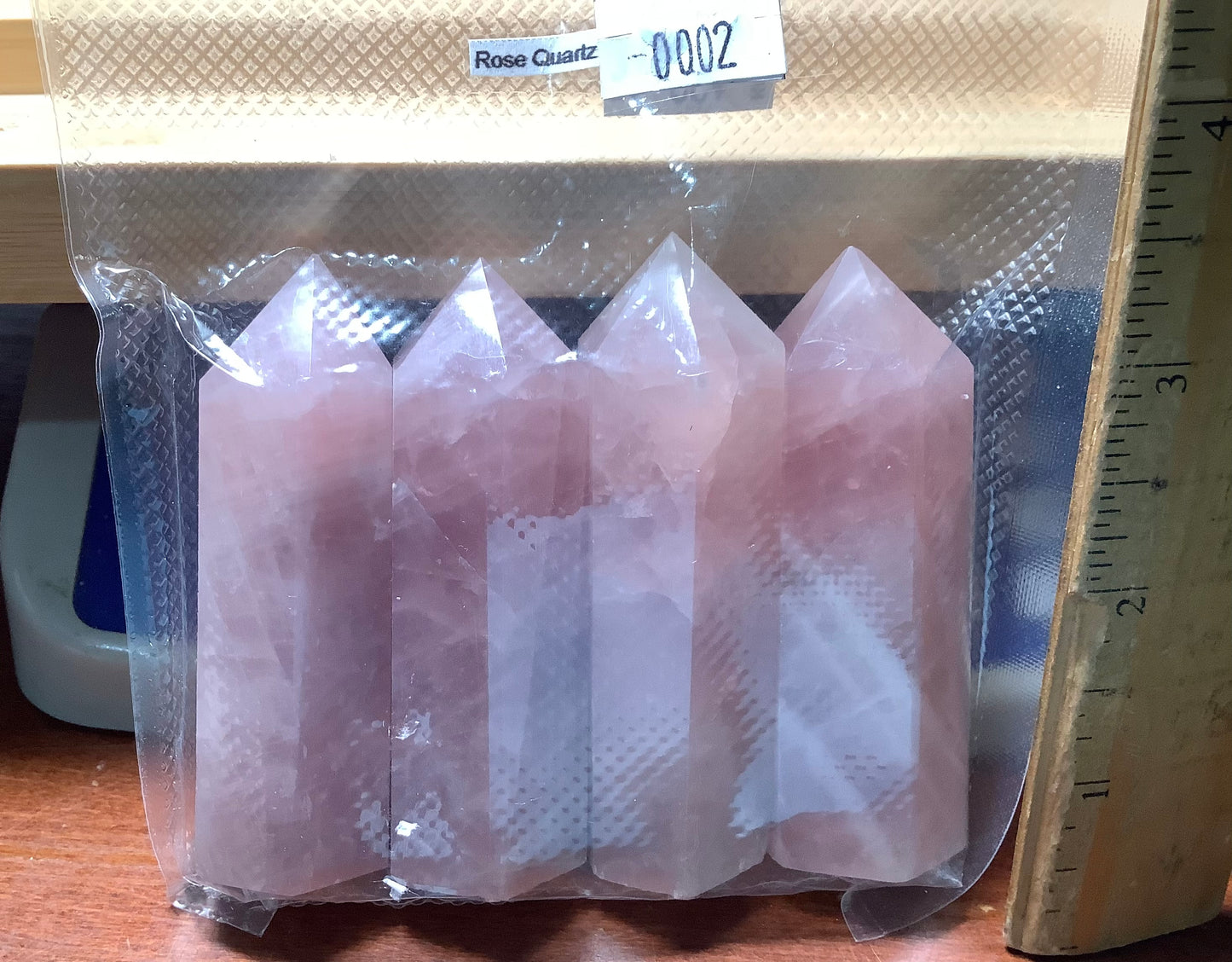 2023 Natural Rose Quartz small Tower Polished Healing