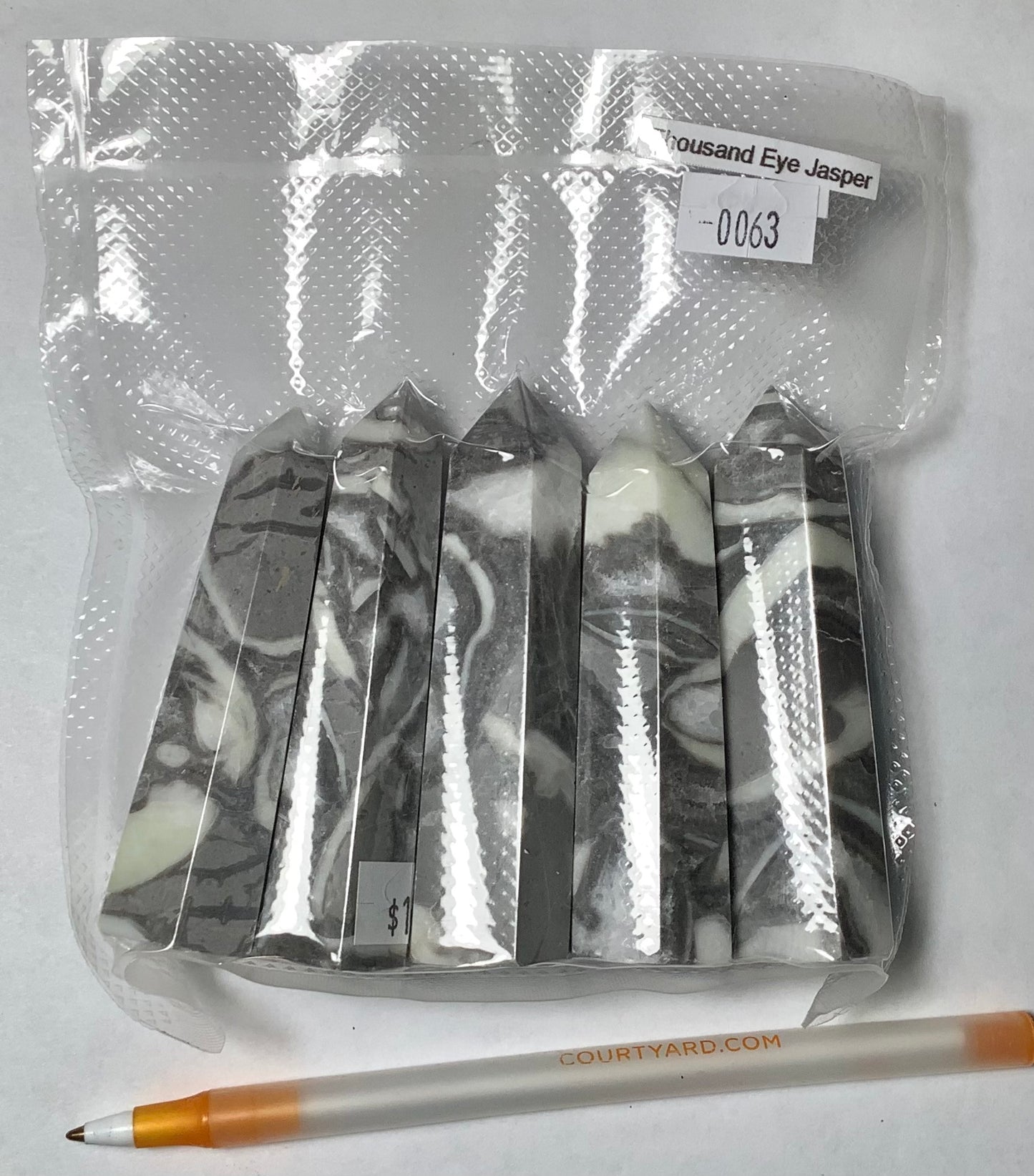 2023 Natural Thousand Eye Jasper Points Tower wholesale price