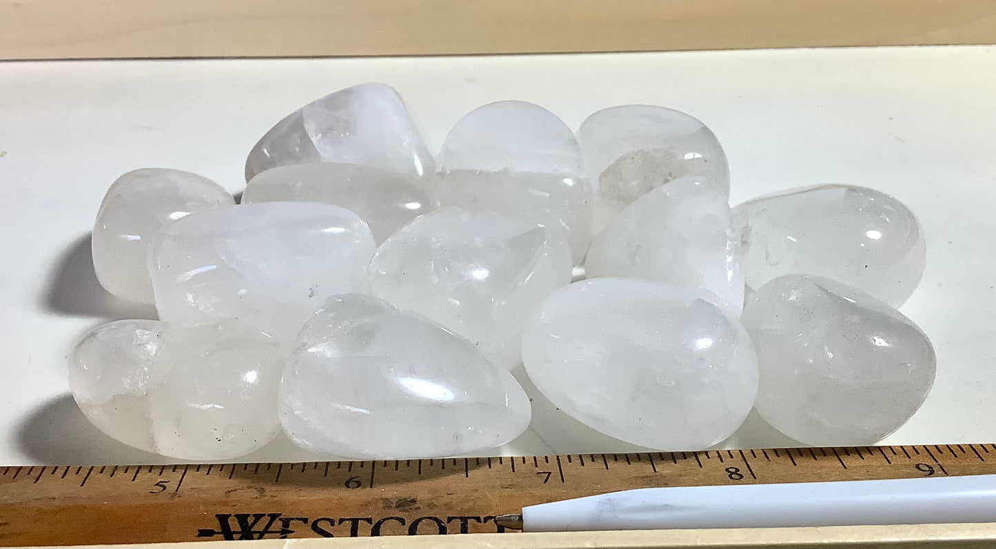 Clear Quartz Tumble Polished Stones wholesale price