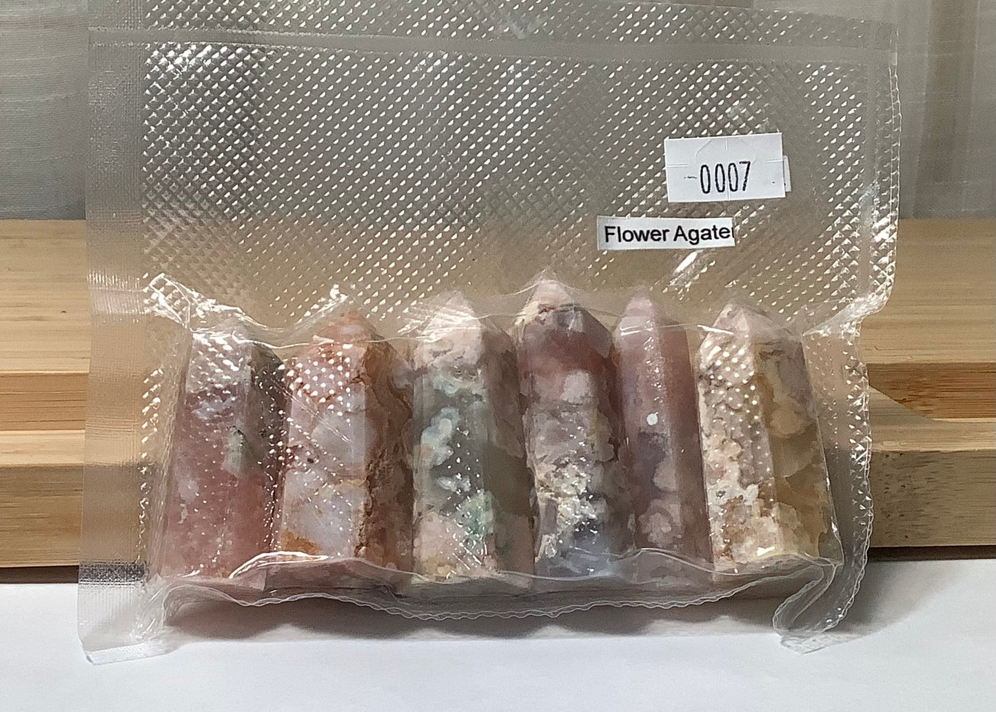 2023 Natural Flower Agate(Cherry Blossom Agate) Points Tower Obelisk Healing wholesale price