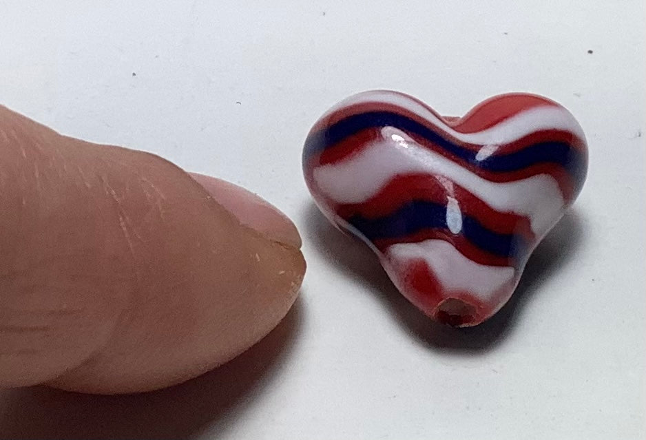 Lampwork Glass Beads Hearts