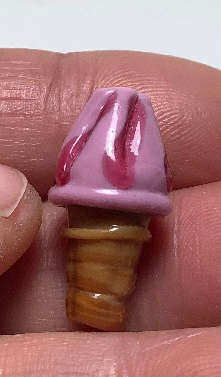 Lampwork Glass Beads Ice Cream