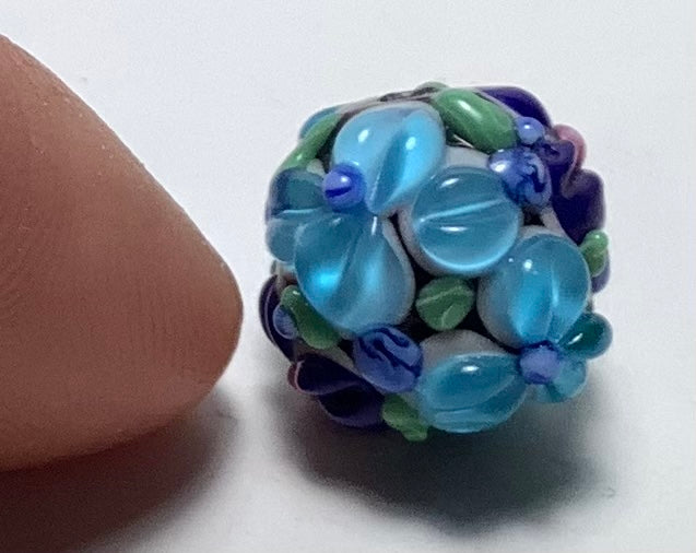 Lampwork Glass Beads Beautiful Flowers #001