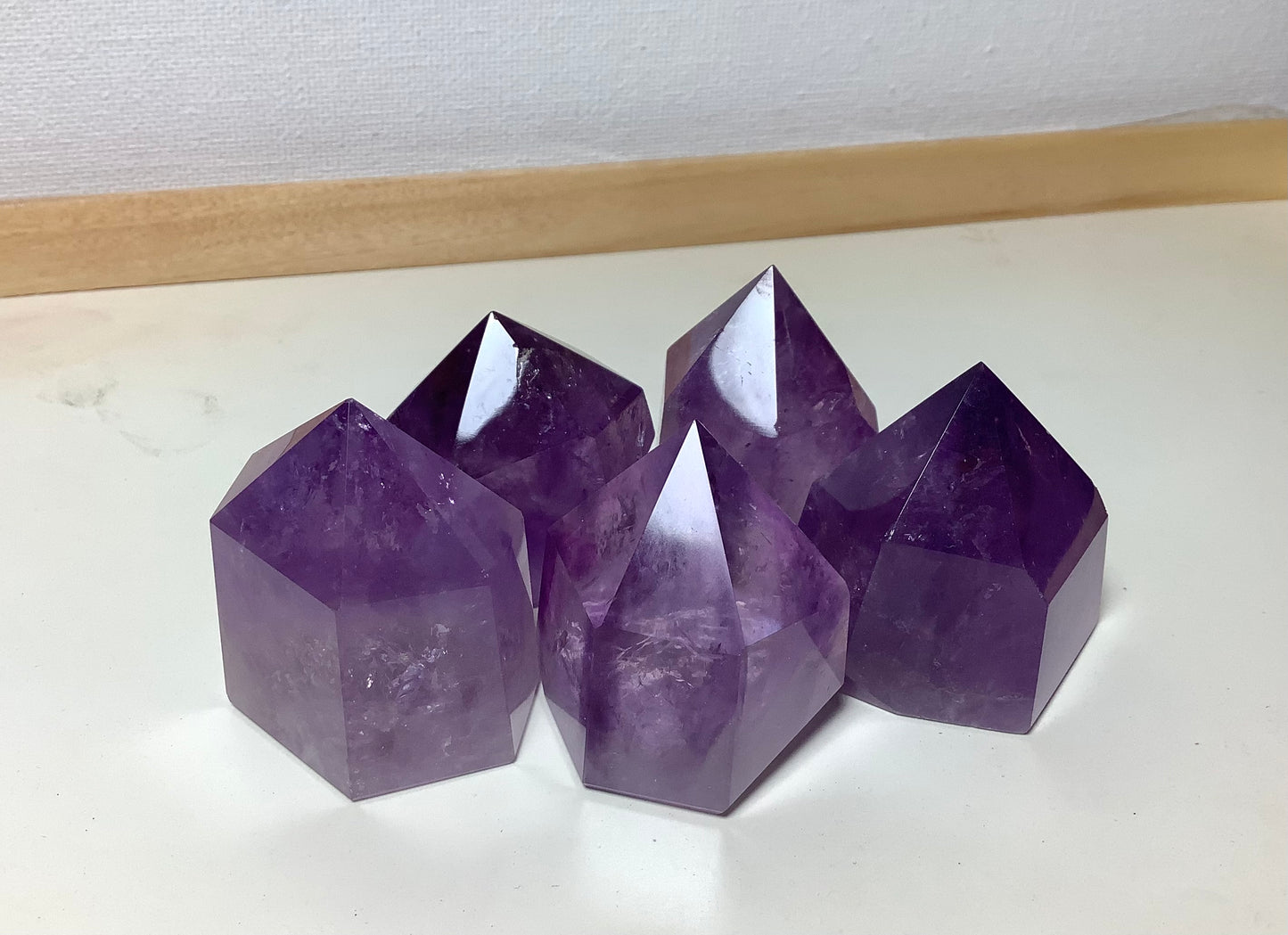 Natural Amethyst Crystal Points Tower Obelisk Healing wholesale price