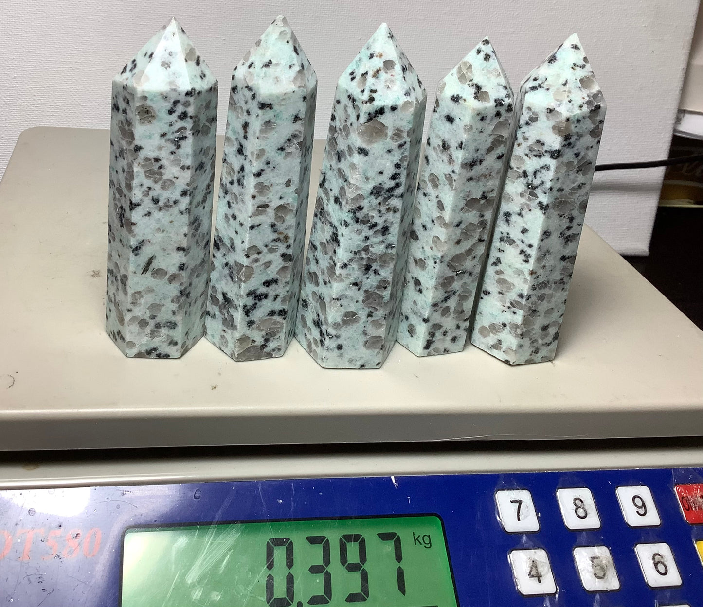 Natural Kiwi Jasper Point Tower Obelisk Healing wholesale price