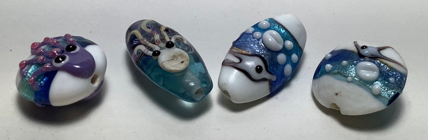 Lampwork Glass Beads Animals #011 Under the Sea