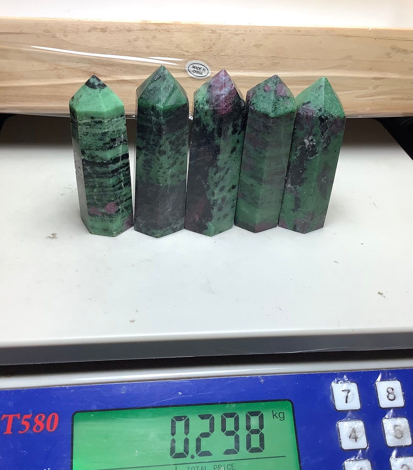 Natural Ruby Zoisite Crystal Points Tower Obelisk Healing wholesale price
