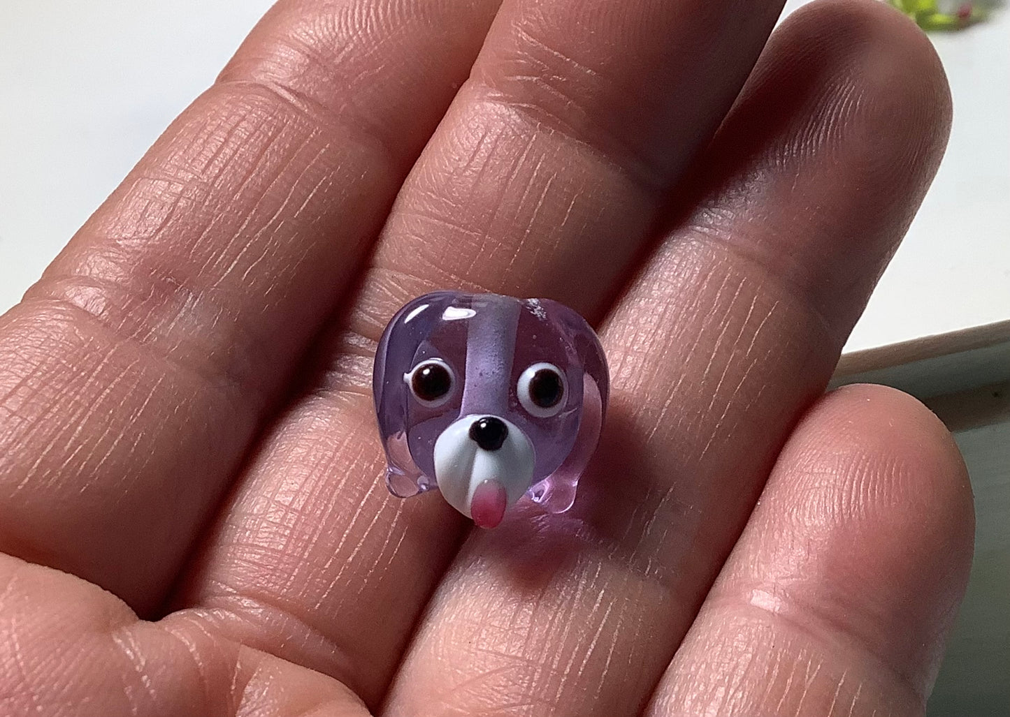 Lampwork Glass Beads Animals #007 Dog