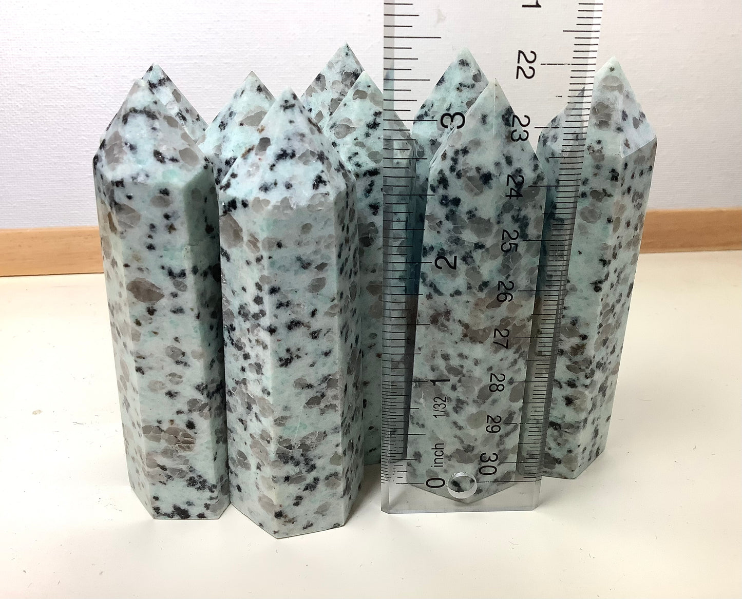 Natural Kiwi Jasper Point Tower Obelisk Healing wholesale price