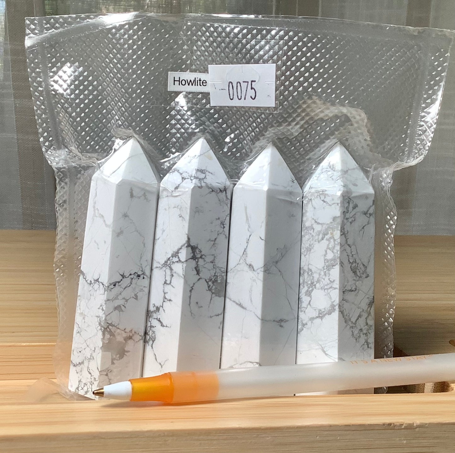 2023 Natural Howlite Points Tower wholesale price