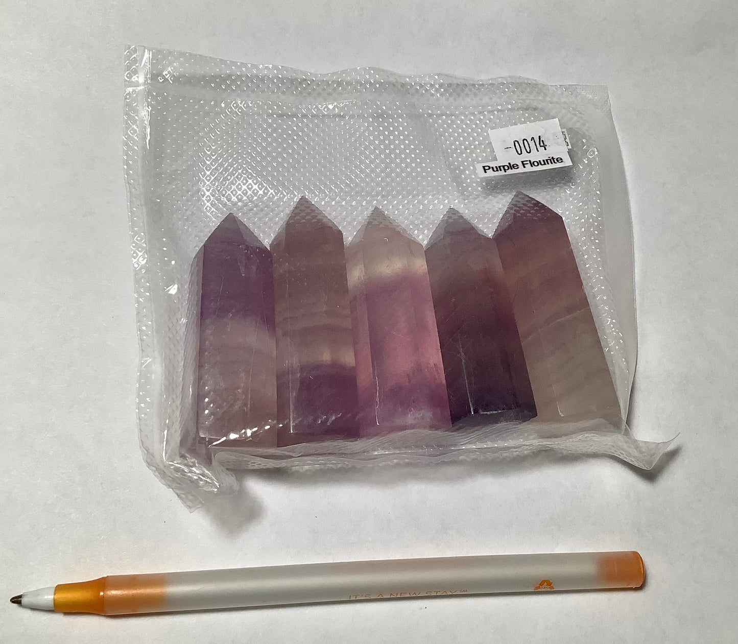 2023 Natural Flourite Crystal Points Tower Obelisk Healing wholesale price