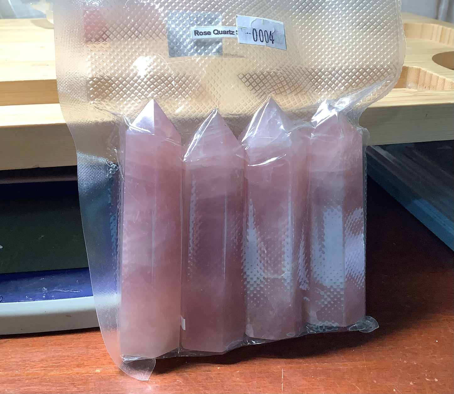2023 Natural Rose Quartz small Tower Polished Healing