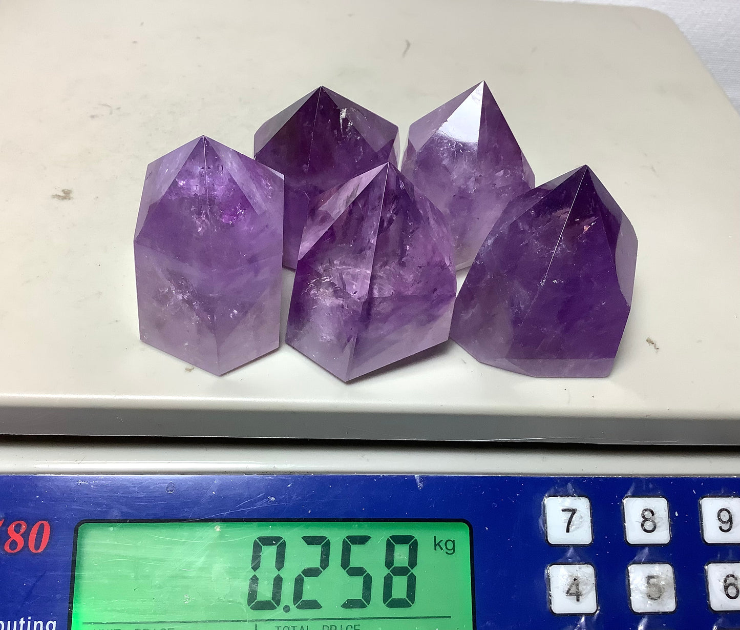 Natural Amethyst Crystal Points Tower Obelisk Healing wholesale price