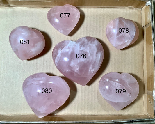 2023 Natural ROSE QUARTZ HEART wholesale price