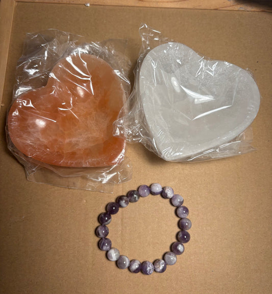 2026 05-03 Selenite bowl & bracelet